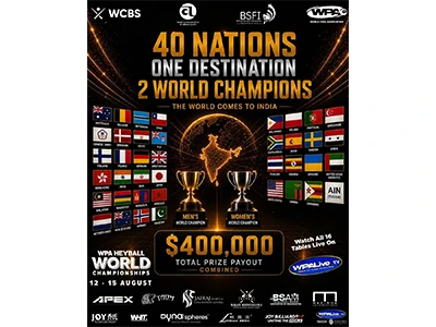 WPA ヘイボール世界選手権の舞台は準備完了 2026. 8 日後!!
